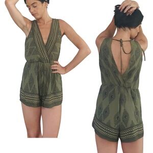 Chic Olive Sleeveless Romper